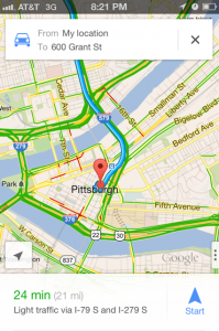 Pittsburgh map