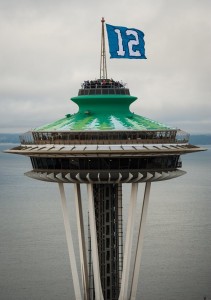 12th Man Flag Space Needle